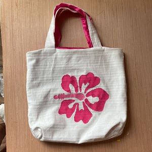 Hibiscus reversible flower tote bag💞🌺